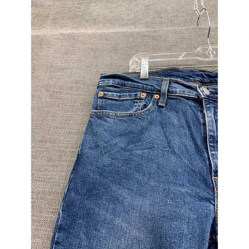Levi's 511 Slim Fit Jeans Mens 34x29 Blue Denim Cotton Pockets Mid Rise Straight